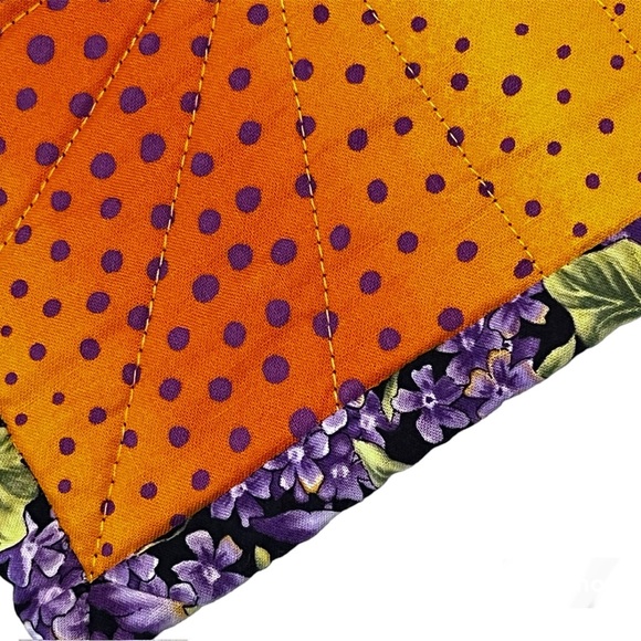 One of a Kind Handmade Wall Hanging, Lap Quilt, Baby Quilt, Table Top 42”x40” - Picture 8 of 11